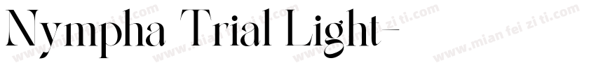 Nympha Trial Light字体转换